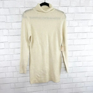 Superdown - Revolve Cream Long Sleeve Turtleneck Dress NWT Women's Size Small